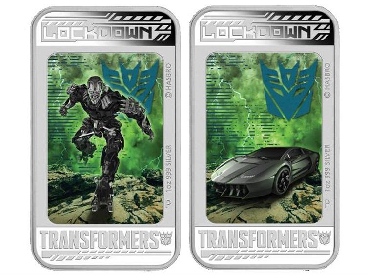 Transformers: Age of Extinction 1oz. Silver Proof Lenticular Coin - Lockdown Gallery Image 1