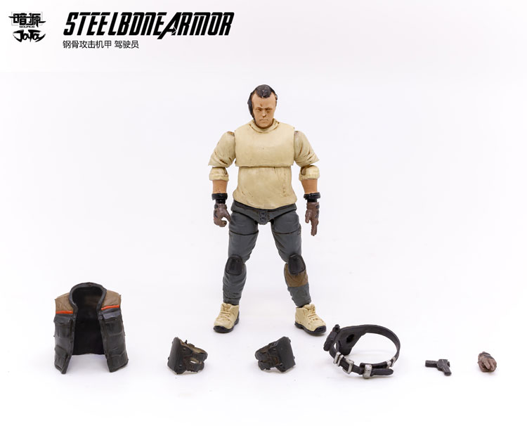 Dark Source Steelbone Armor (Sand) With Pilot 1/24 Scale Figure Set Gallery Image 17