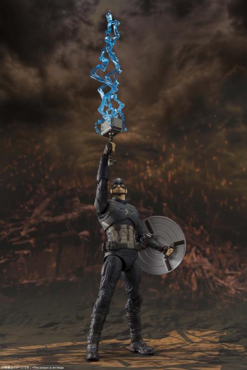 Avengers: Endgame S.H.Figuarts Captain America (Final Battle Edition) Action Figure Gallery Image 9