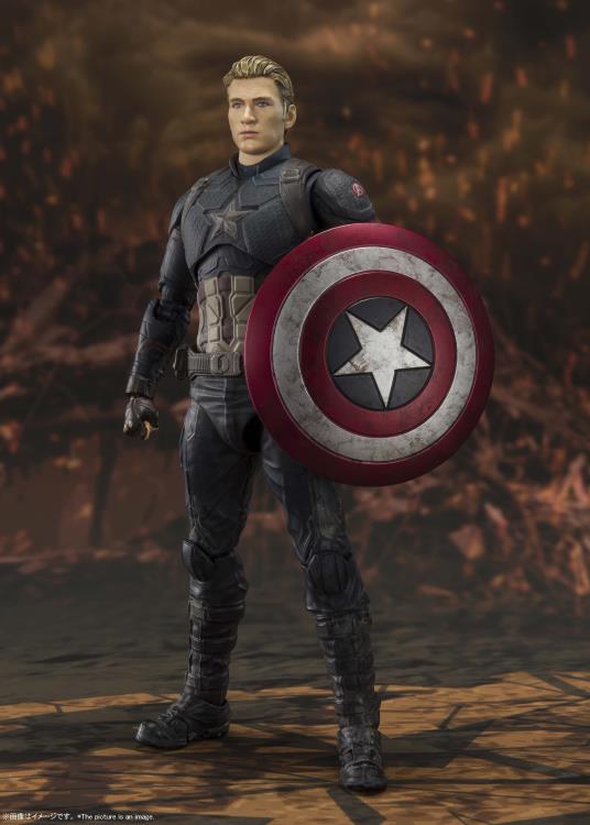 Avengers: Endgame S.H.Figuarts Captain America (Final Battle Edition) Action Figure Gallery Image 6