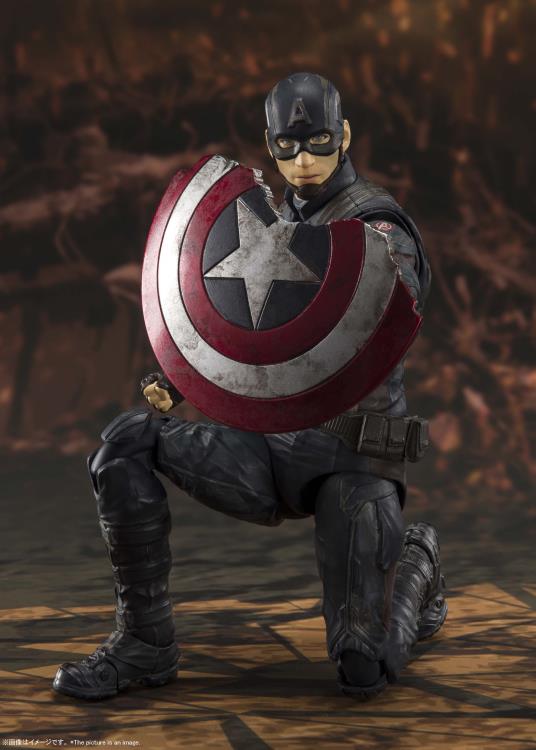 Avengers: Endgame S.H.Figuarts Captain America (Final Battle Edition) Action Figure Gallery Image 5