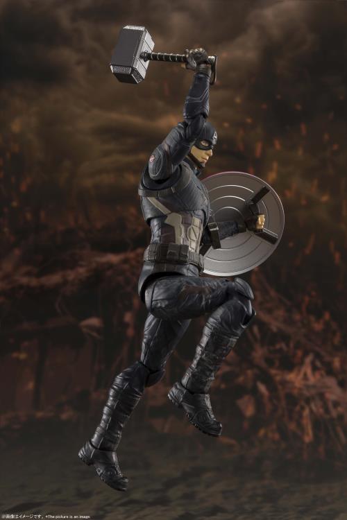 Avengers: Endgame S.H.Figuarts Captain America (Final Battle Edition) Action Figure Gallery Image 8