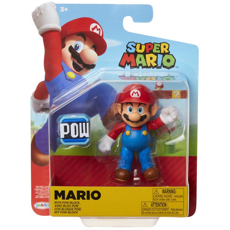 World of Nintendo 4" Mario With POW Block Gallery Image 4
