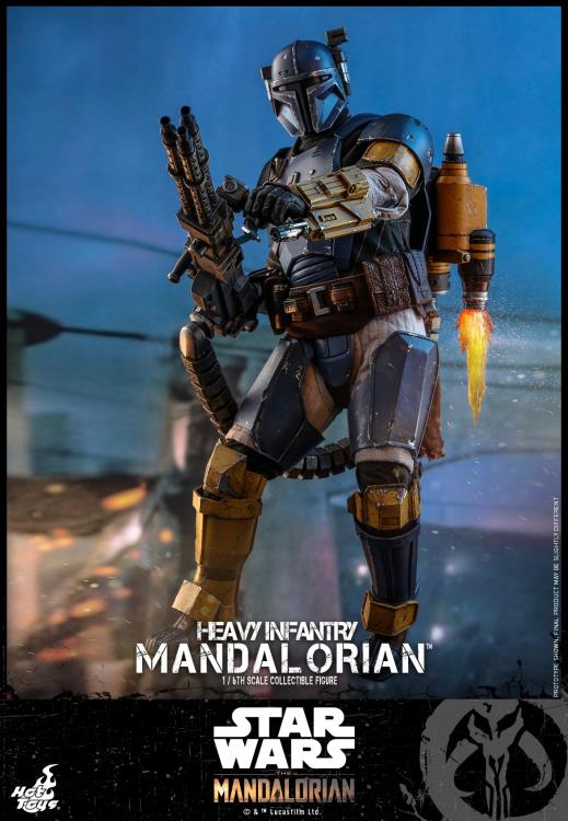 The Mandalorian TMS010 Heavy Infantry Mandalorian 1/6 Scale Collectible Figure Gallery Image 5