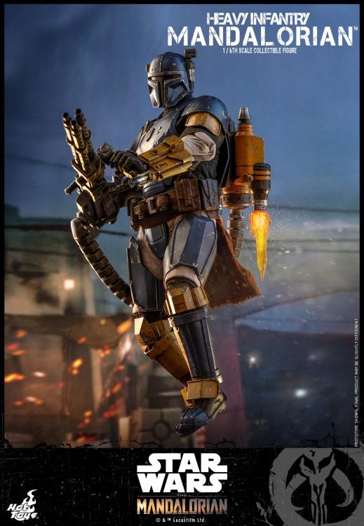 The Mandalorian TMS010 Heavy Infantry Mandalorian 1/6 Scale Collectible Figure Gallery Image 8