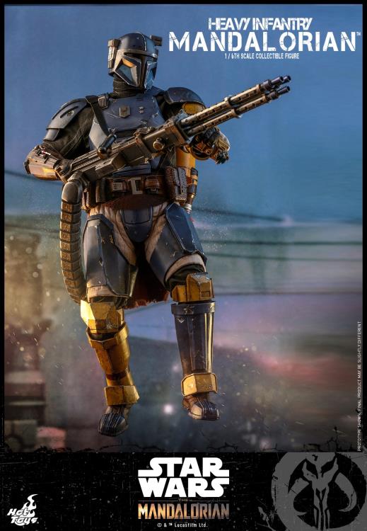 The Mandalorian TMS010 Heavy Infantry Mandalorian 1/6 Scale Collectible Figure Gallery Image 3
