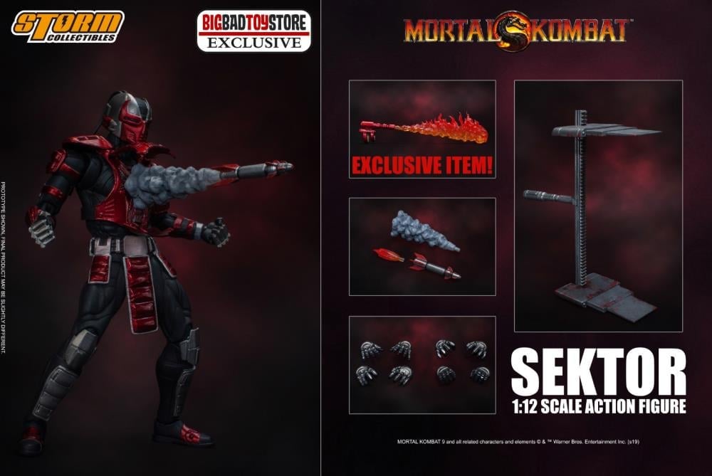 Mortal Kombat VS Series Sektor 1/12 Scale BBTS Exclusive Figure Gallery Image 5