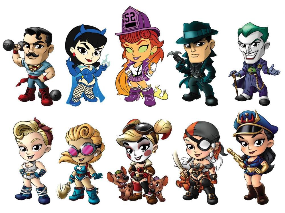 DC Comics Lil' Bombshells Series 3 Box of 12 Random Figures Gallery Image 5