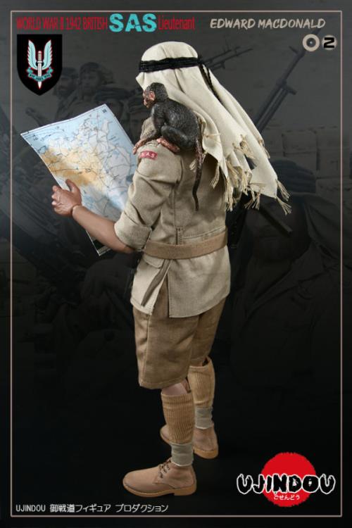 World War II British S.A.S. Lieutenant Edward MacDonald 1/6 Scale