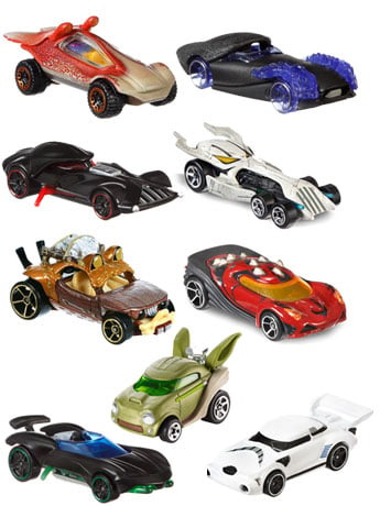 Star Wars Hot Wheels Character Cars Wave 3 Set of 9 Cars