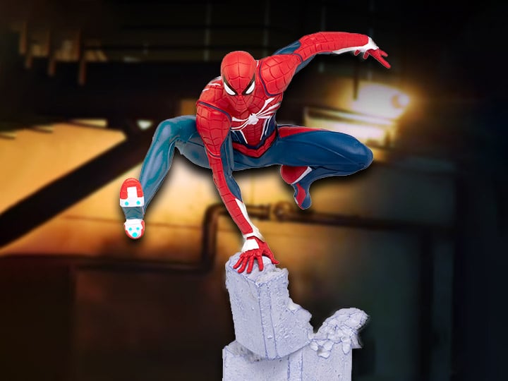Spider-Man (2018 Video Game) Spider-Man 1/12 Scale Limited Edition Diorama Statue Gallery Image 1