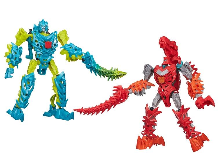 Transformers: Age of Extinction Construct Bot Dinobot Figure Series 02 - Set of 2 (Slash & Scorn) Gallery Image 2