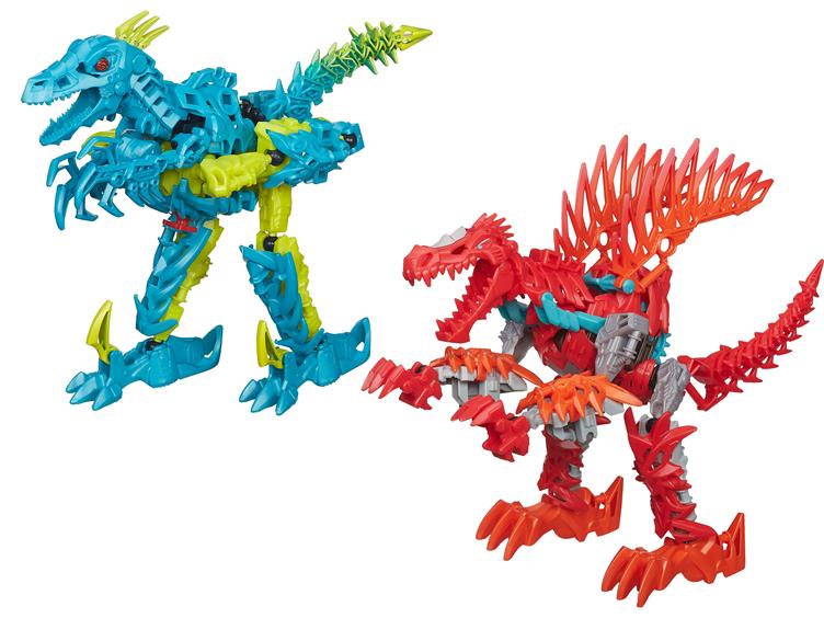 Transformers: Age of Extinction Construct Bot Dinobot Figure Series 02 - Set of 2 (Slash & Scorn) Gallery Image 1