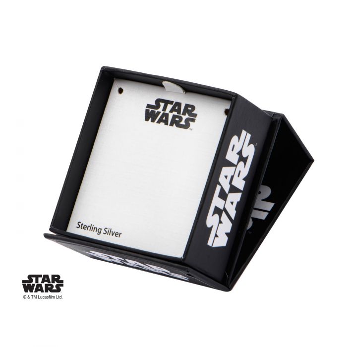 Star Wars Mandalorian Symbol Sterling Silver Pendant with Chain Gallery Image 4