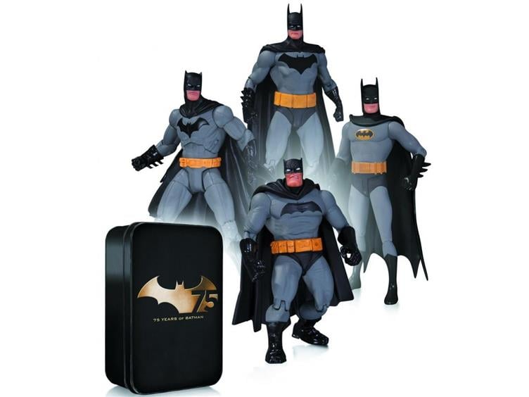 Batman 75th Anniversary Action Figure Four Pack Set 2 Gallery Image 1