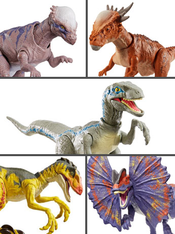 Jurassic World Savage Strike Dinosaur Action Figure Set of 5 Gallery Image 2