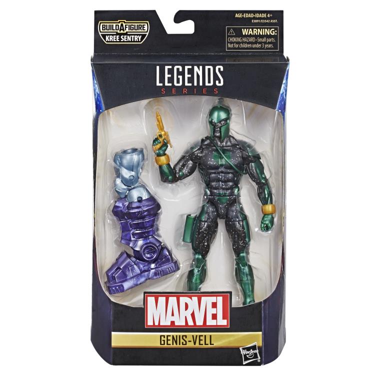 Captain Marvel Marvel Legends Genis-Vell Action Figure (Kree Sentry BAF) Gallery Image 10