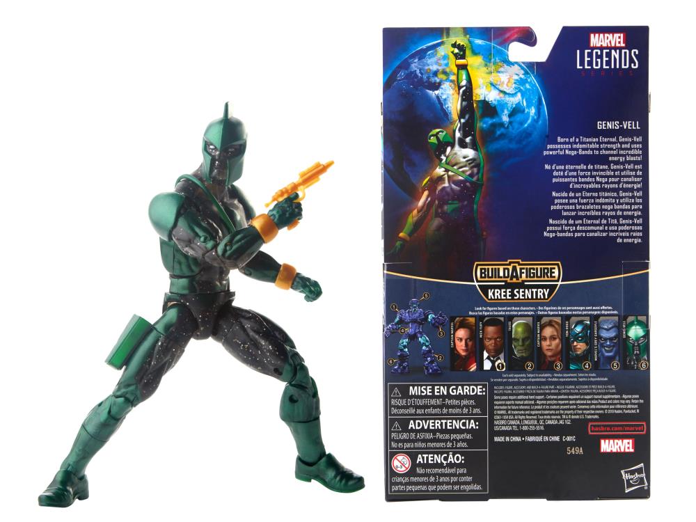 Captain Marvel Marvel Legends Genis-Vell Action Figure (Kree Sentry BAF) Gallery Image 11