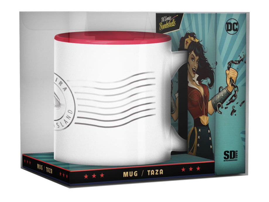 DC Comics Bombshells Wonder Woman (Postage Stamp) Mug Gallery Image 4