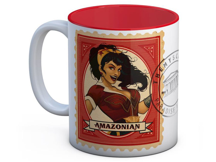 DC Comics Bombshells Wonder Woman (Postage Stamp) Mug Gallery Image 1