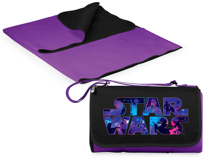 Star Wars Outdoor Picnic Blanket & Blanket Tote (Purple) Gallery Image 1