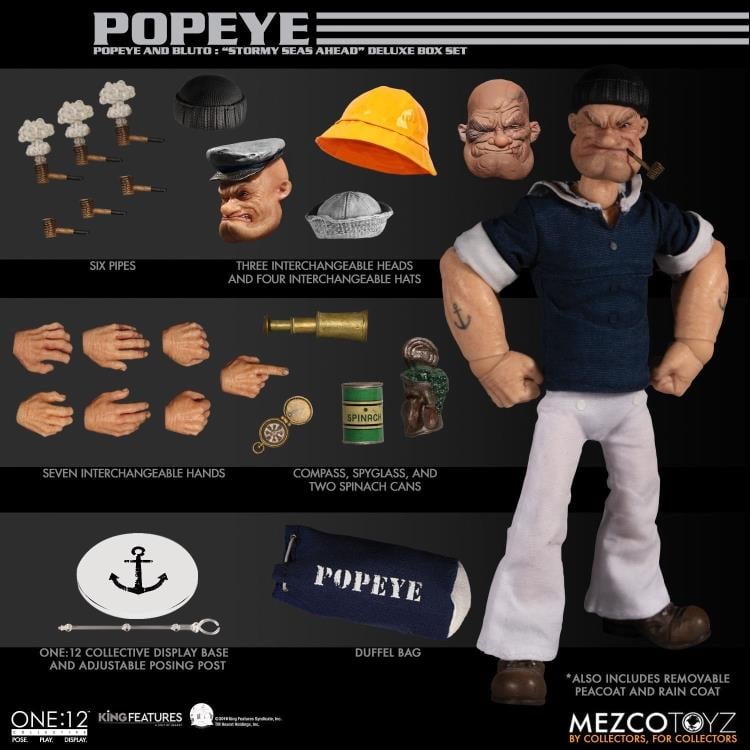 Popeye One:12 Collective Popeye & Bluto Stormy Seas Ahead Deluxe Box Set Gallery Image 17