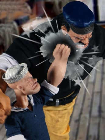 Popeye One:12 Collective Popeye & Bluto Stormy Seas Ahead Deluxe Box Set Gallery Image 2