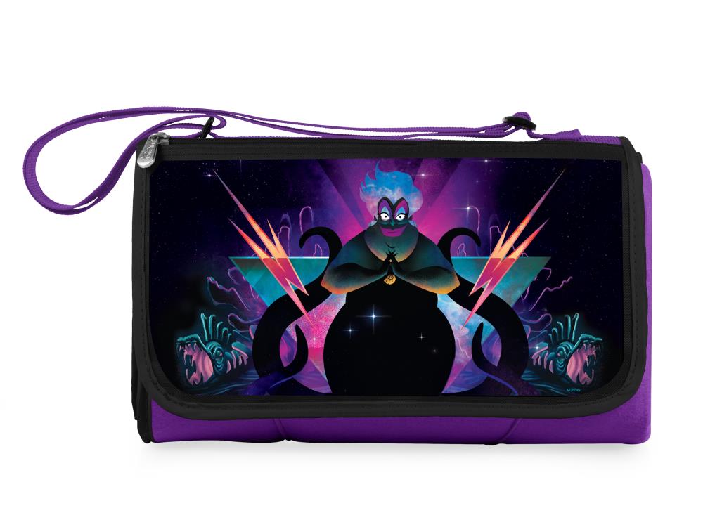 The Little Mermaid Ursula Outdoor Picnic Blanket & Blanket Tote (Purple) Gallery Image 4