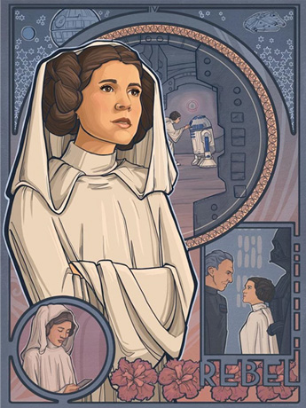 Star Wars Princess of Rebels Limited Edition Lithograph Gallery Image 2