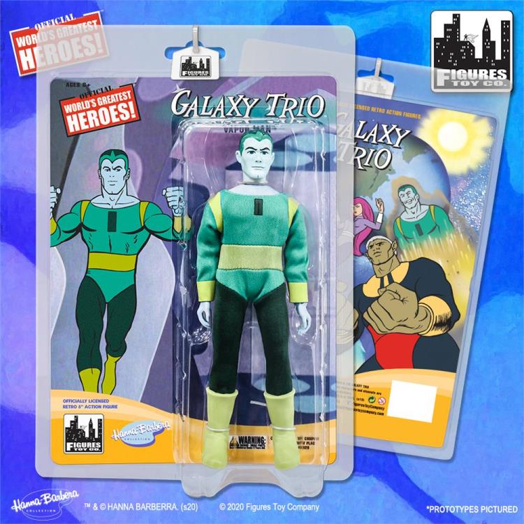 Birdman & The Galaxy Trio World's Greatest Heroes Vapor Man 8" Retro Figure Gallery Image 4