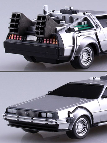 Back to the Future II Movie Mecha #12 Pullback DeLorean 1/43 Scale Model Kit Gallery Image 2