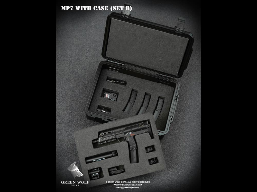 Heckler & Koch MP7 & Pelican Case (Set B) 1/6 Scale Accessory Set