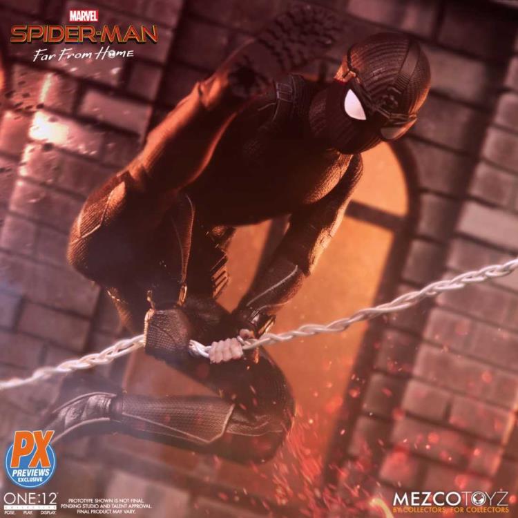 Spider-Man: Far From Home One:12 Collective Spider-Man (Stealth Suit) PX Previews Exclusive Gallery Image 9