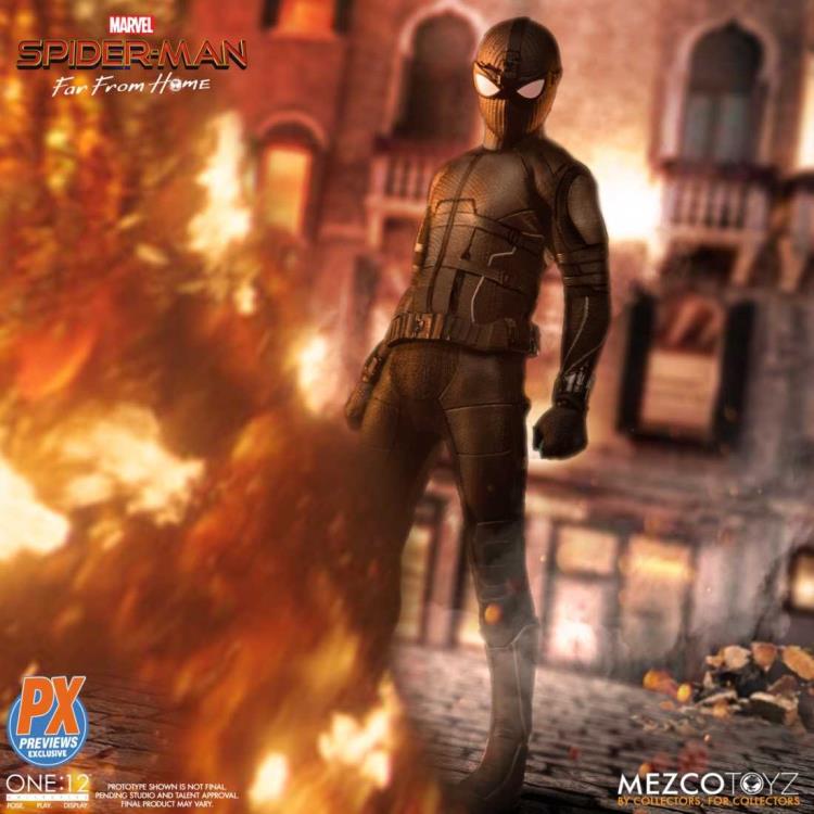 Spider-Man: Far From Home One:12 Collective Spider-Man (Stealth Suit) PX Previews Exclusive Gallery Image 6