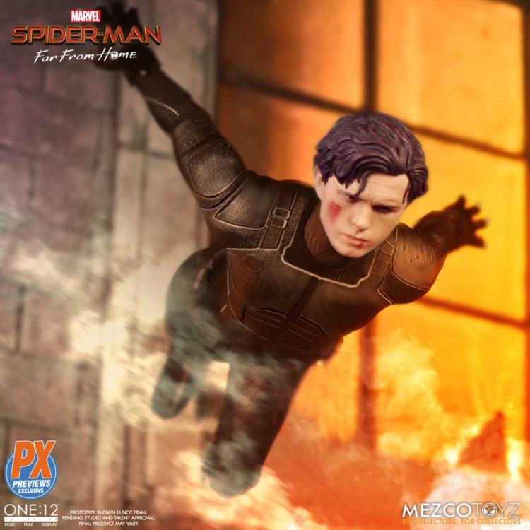 Spider-Man: Far From Home One:12 Collective Spider-Man (Stealth Suit) PX Previews Exclusive Gallery Image 8