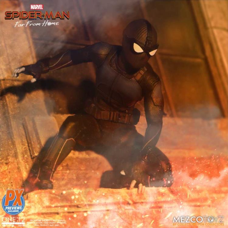 Spider-Man: Far From Home One:12 Collective Spider-Man (Stealth Suit) PX Previews Exclusive Gallery Image 3
