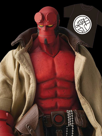 Hellboy 1/12 Scale Action Figure With PX Previews Exclusive BPRD Shirt Gallery Image 2