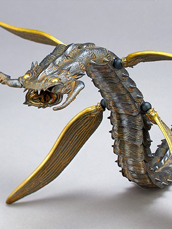KT Project KT-011 Takeya Style Jizai Okimono Hebikera (Rust Ver.) Gallery Image 2