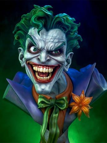 DC Comics The Joker Life-Size Bust Gallery Image 2