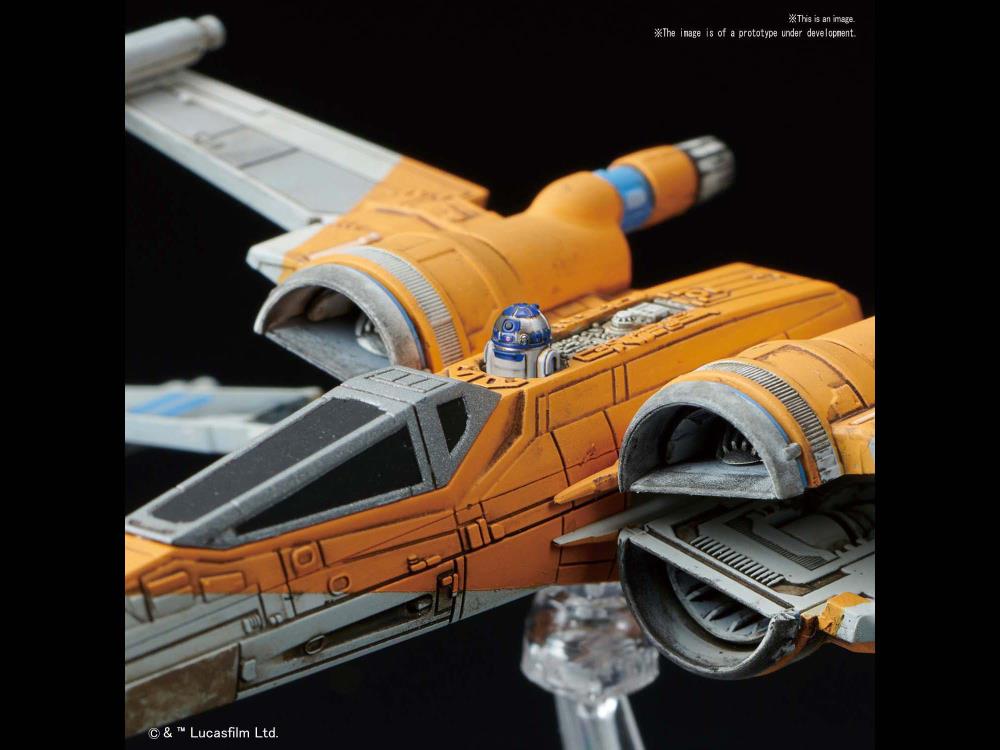 Star Wars: The Rise of Skywalker Poe's X-Wing & X-Wing Fighter 1/144 Scale Model Kit Set Gallery Image 4