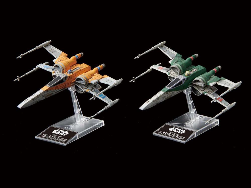 Star Wars: The Rise of Skywalker Poe's X-Wing & X-Wing Fighter 1/144 Scale Model Kit Set Gallery Image 3