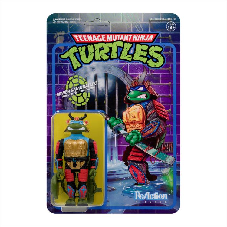Teenage Mutant Ninja Turtles ReAction Sewer Samurai Leonardo Figure Gallery Image 4