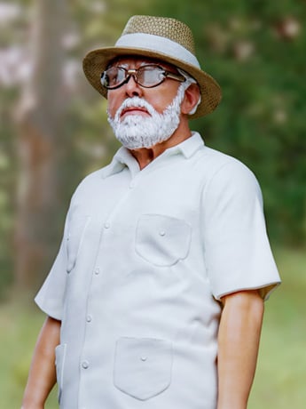Jurassic Park John Hammond 1/10 Art Scale Limited Edition Statue Gallery Image 2