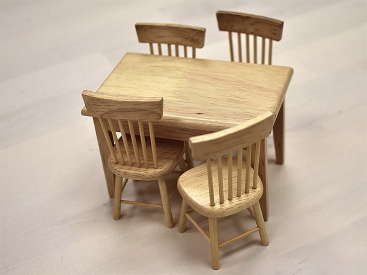 Extreme-Sets Furniture Collection 1/12 Scale Dining Set Gallery Image 1