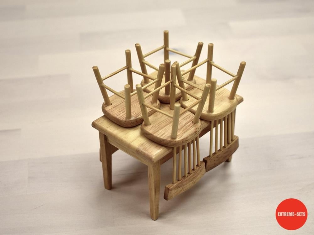Extreme-Sets Furniture Collection 1/12 Scale Dining Set Gallery Image 8