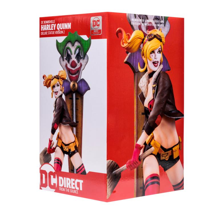 DC Bombshells Harley Quinn (Version 2) Deluxe Limited Edition Statue Gallery Image 9