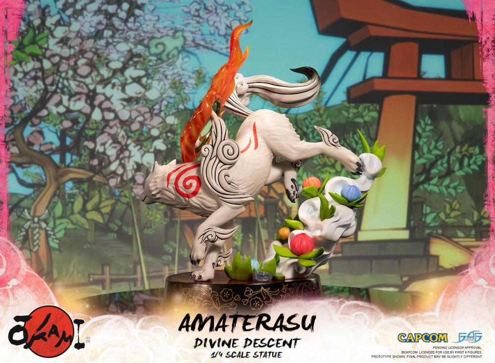 Okami Amaterasu Divine Descent 1/4 Scale Statue Gallery Image 6