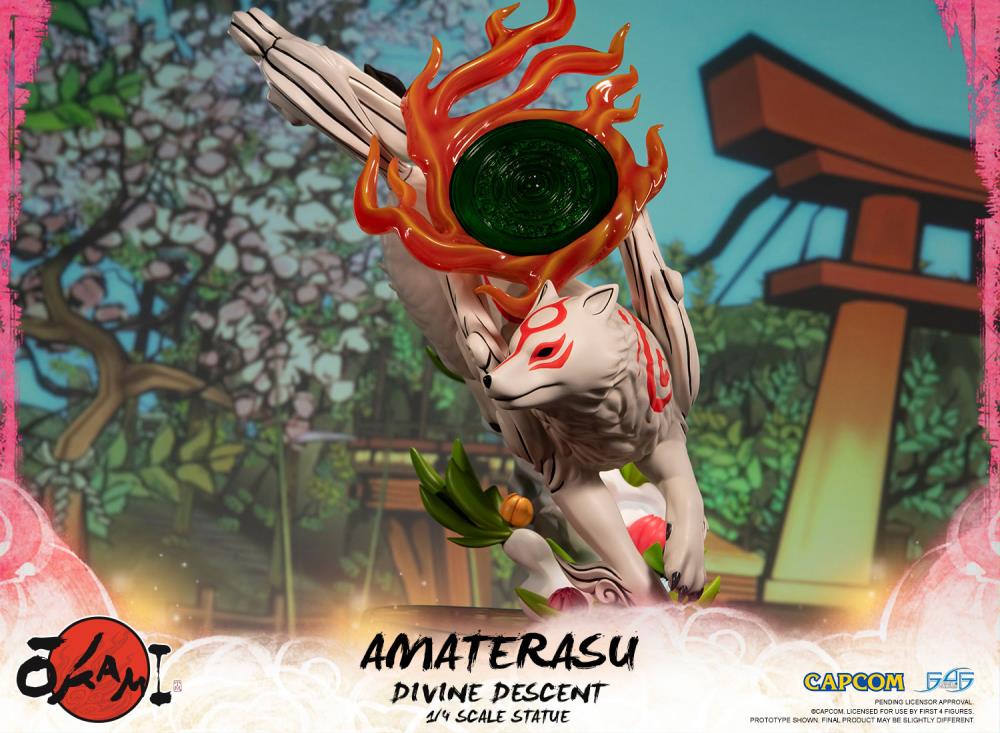 Okami Amaterasu Divine Descent 1/4 Scale Statue Gallery Image 11