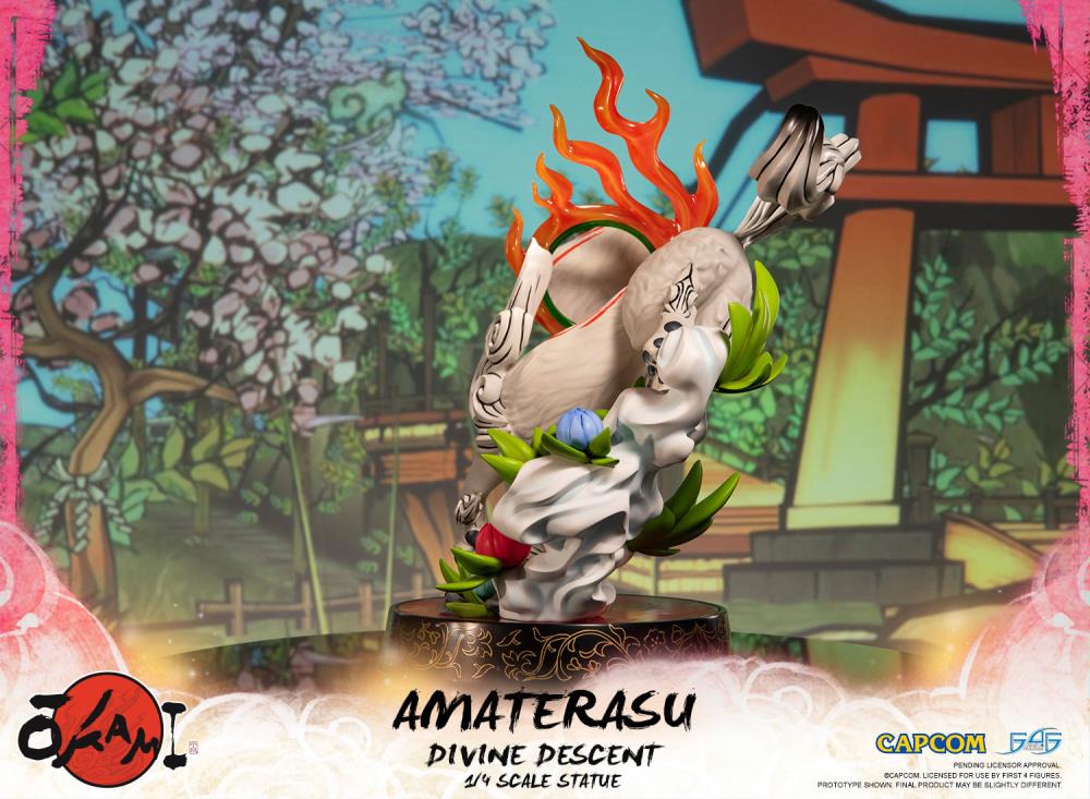 Okami Amaterasu Divine Descent 1/4 Scale Statue Gallery Image 8