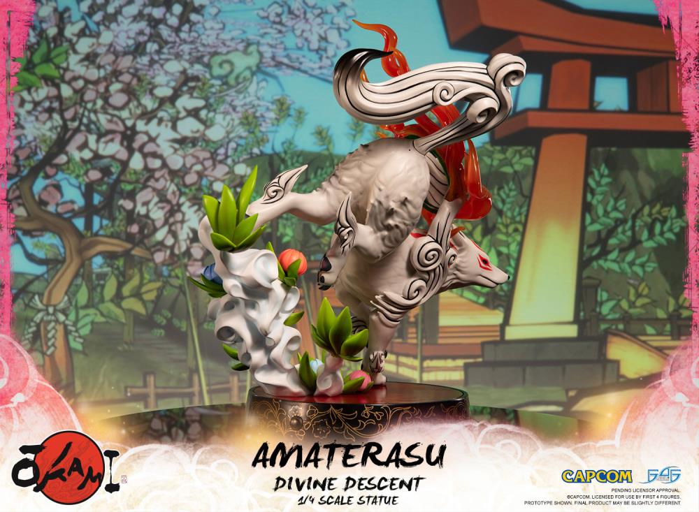 Okami Amaterasu Divine Descent 1/4 Scale Statue Gallery Image 9